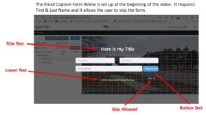 Collect Emails in Video